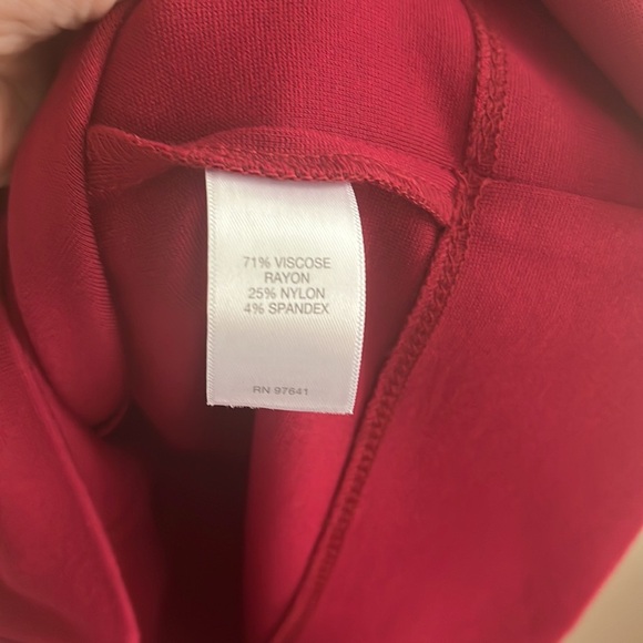 J Jill Ponte Knit Sheath Dress Cranberry Pockets L NWT Work Event Office - Picture 3 of 5